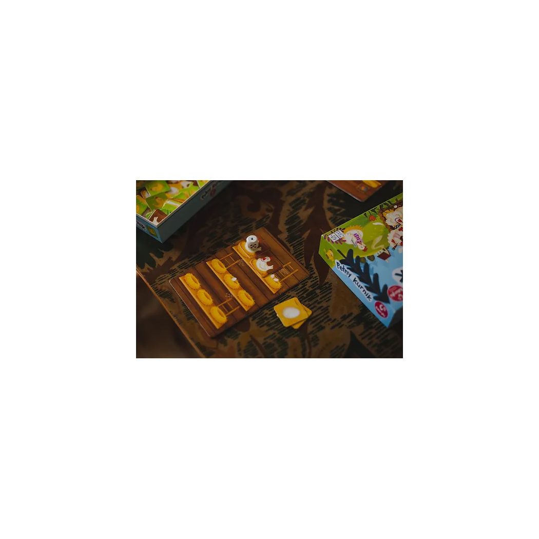 Pełny Kurnik - Gra Rodzinna i Towarzyska - Zapełnij Grzędę - Kukuryku