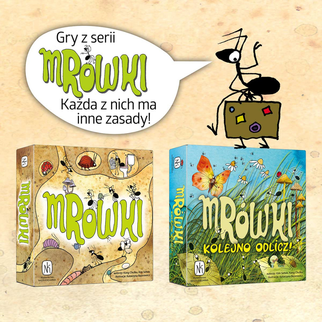 Mrówki - Matematyczna Gra Rodzinna i Towarzyska - Reakcja i Liczenie - Nasza Księgarnia
