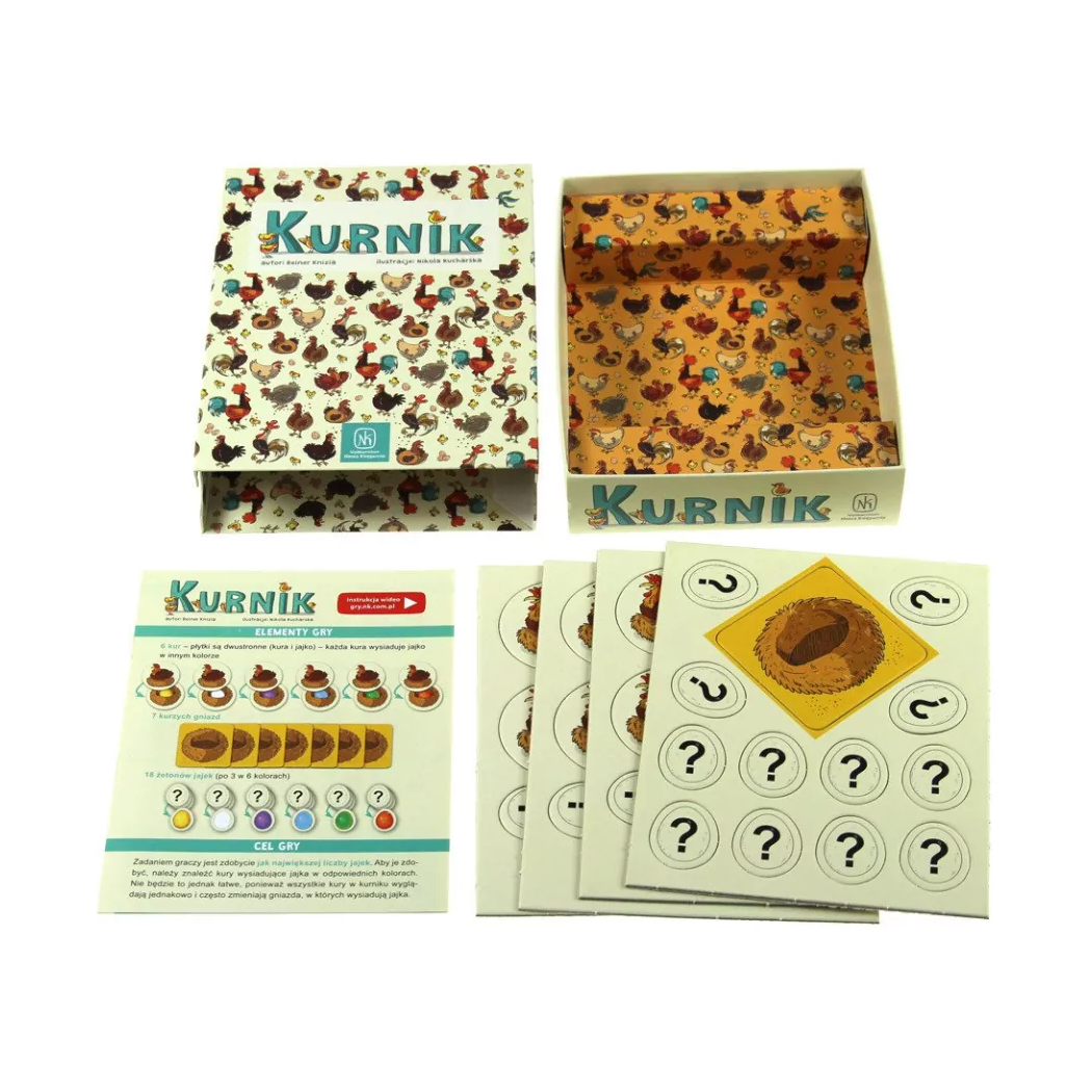 Kurnik - Prosta Gra Rodzinna - Memo Zapamiętywanie - Nasza Księgarnia