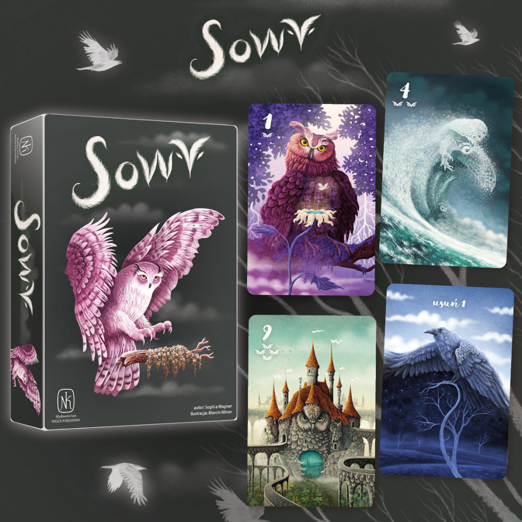 Sowy - Gra z Serii Sen - Karciana Gra Rodzinna i Towarzyska - Nasza Księgarnia