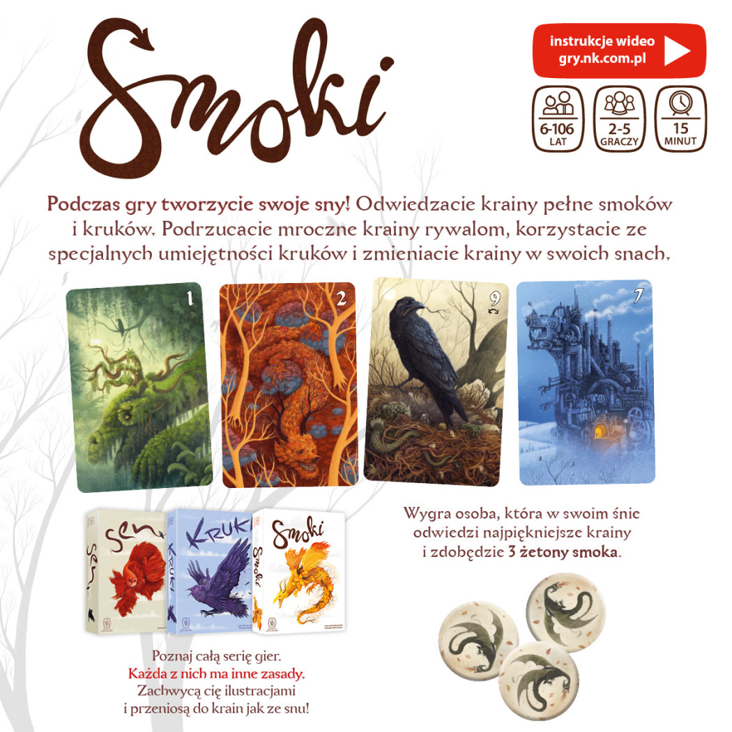 Smoki - Gra z Serii Sen - Karciana Gra Rodzinna i Towarzyska - Nasza Księgarnia