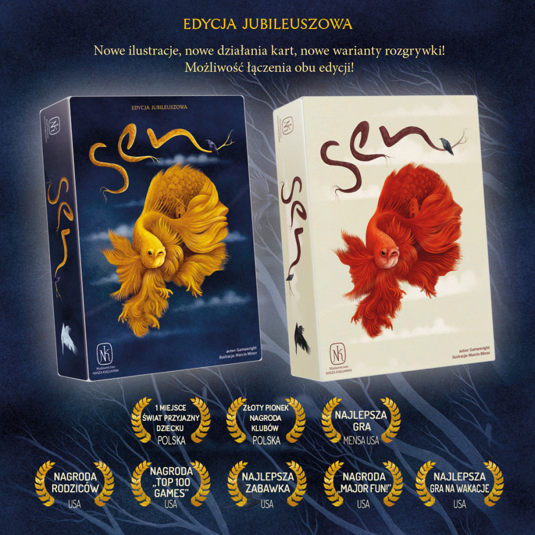 Sen - Edycja Jubileuszowa - Gra z Serii Sen - Karciana Gra Rodzinna i Towarzyska - Nasza Księgarnia