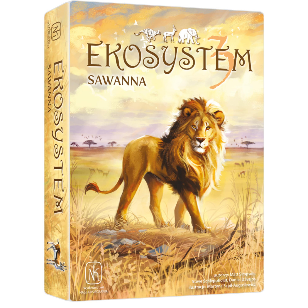 Sawanna - Ekosystem 3 - Karciana Gra Rodzinna - Nasza Księgarnia