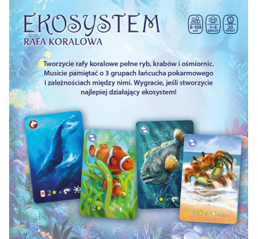 Rafa Koralowa - Ekosystem 2 - Karciana Gra Rodzinna - Nasza Księgarnia