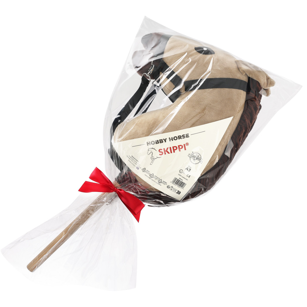 Karmelowy A3 - Polski Hobby Horse - Koń na Kiju - Konik na Patyku - Skippi