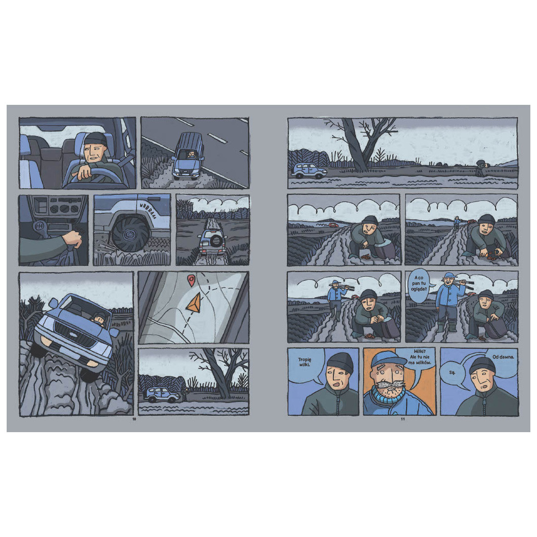 Wilki. Historie Prawdziwe - Przyrodniczy Komiks - Michał Figura, Aleksandra i Daniel Mizielińscy - Wydawnictwo Dwie Siostry