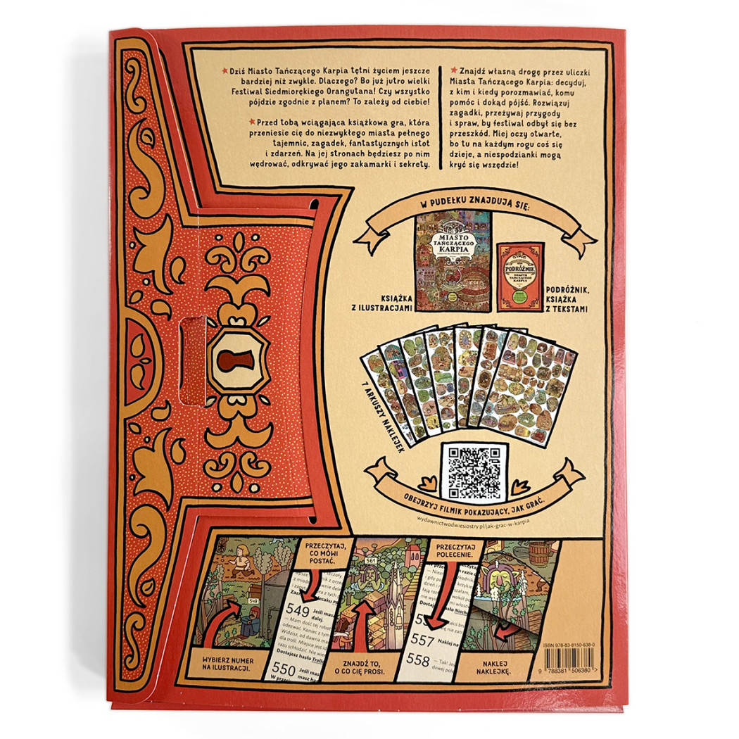 Miasto Tańczącego Karpia Książka-gra dla Poszukiwaczy Przygód - Aleksandra i Daniel Mizielińscy - Wydawnictwo Dwie Siostry