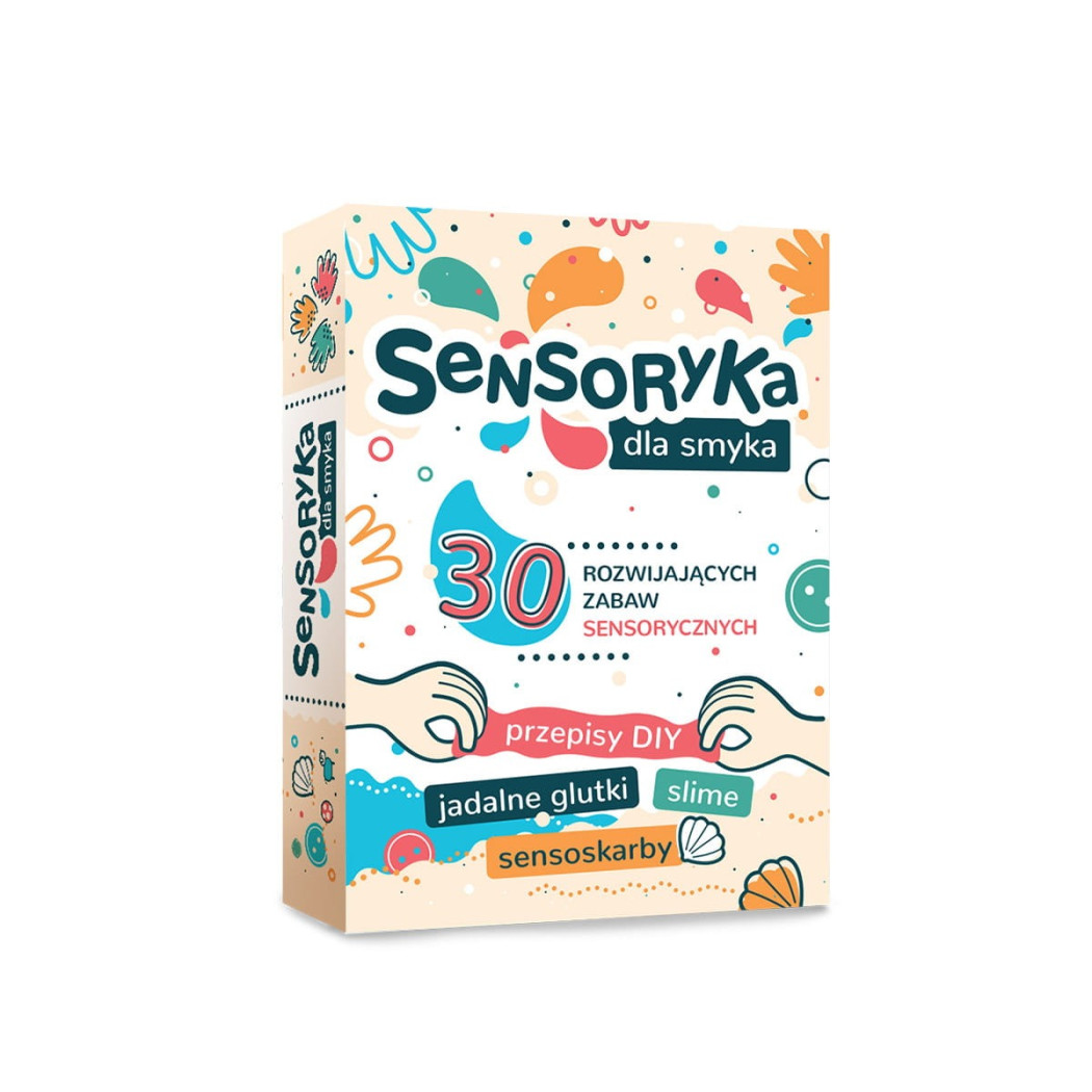 Sensoryka dla Smyka - 30 rozwijających zabaw sensorycznych - TATA ROBI KSIĄŻKI