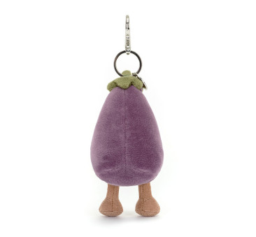 Breloczek Zabawny Bakłażan- Pluszowa Zabawka 12 cm - Maskotka Przytulanka Brelok - JellyCat