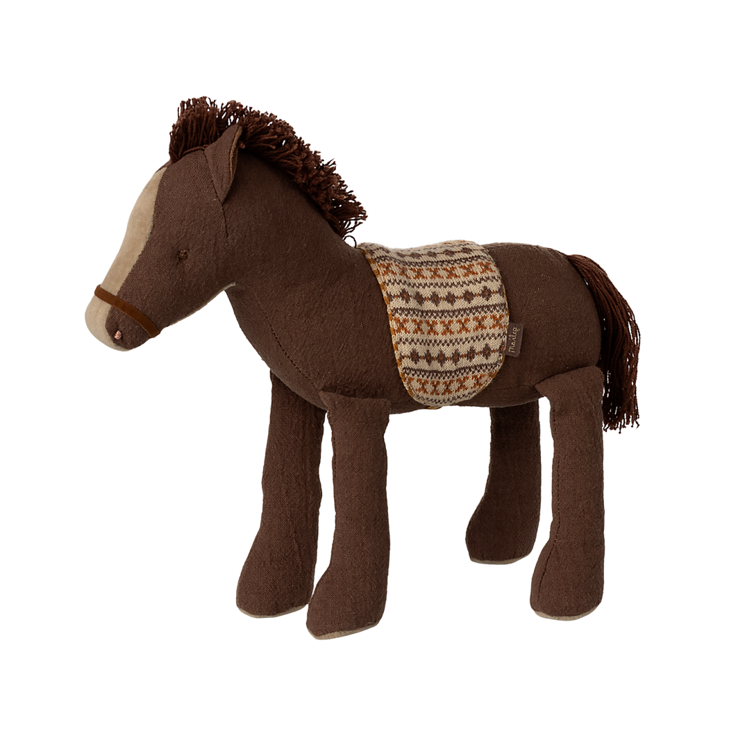 Brązowy Konik Maskotka 21 cm Kucyk - Pony Medium - Maileg