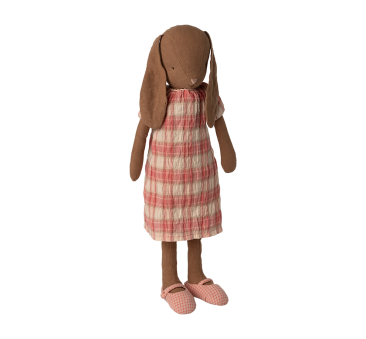 Czekoladowy Króliczek w Sukience 40 cm - Rabbit size 3 - Maskotka Przytulanka - Maileg