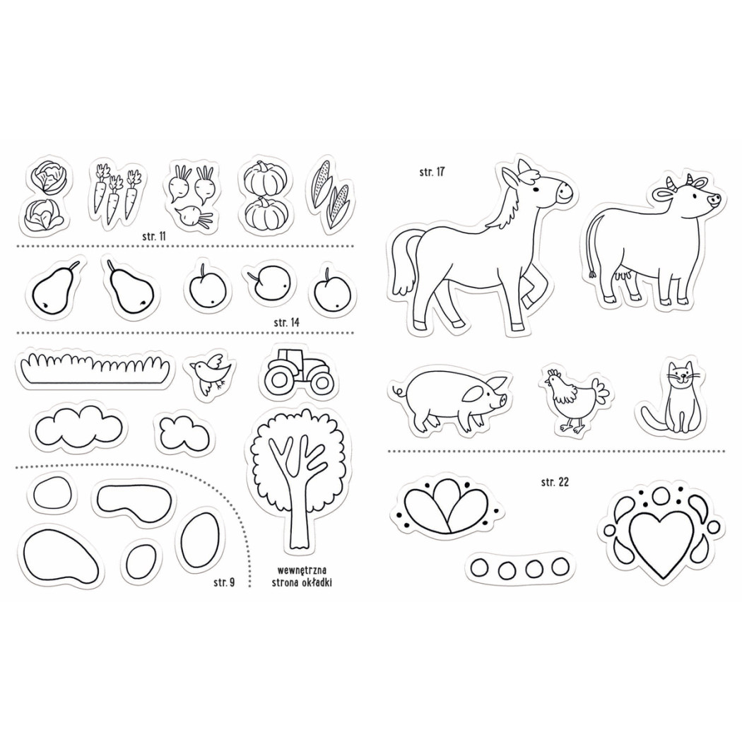 Zabawy z Felusiem i Guciem: Wycieczka na Wieś - Kreatywny Zeszyt z Naklejkami - Katarzyna Kozłowska - Nasza Księgarnia