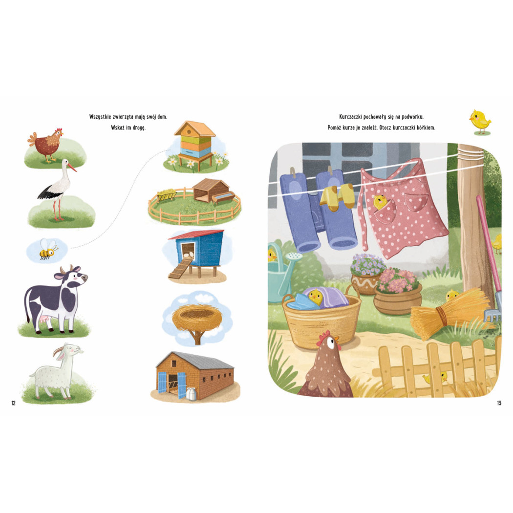 Zabawy z Felusiem i Guciem: Wycieczka na Wieś - Kreatywny Zeszyt z Naklejkami - Katarzyna Kozłowska - Nasza Księgarnia