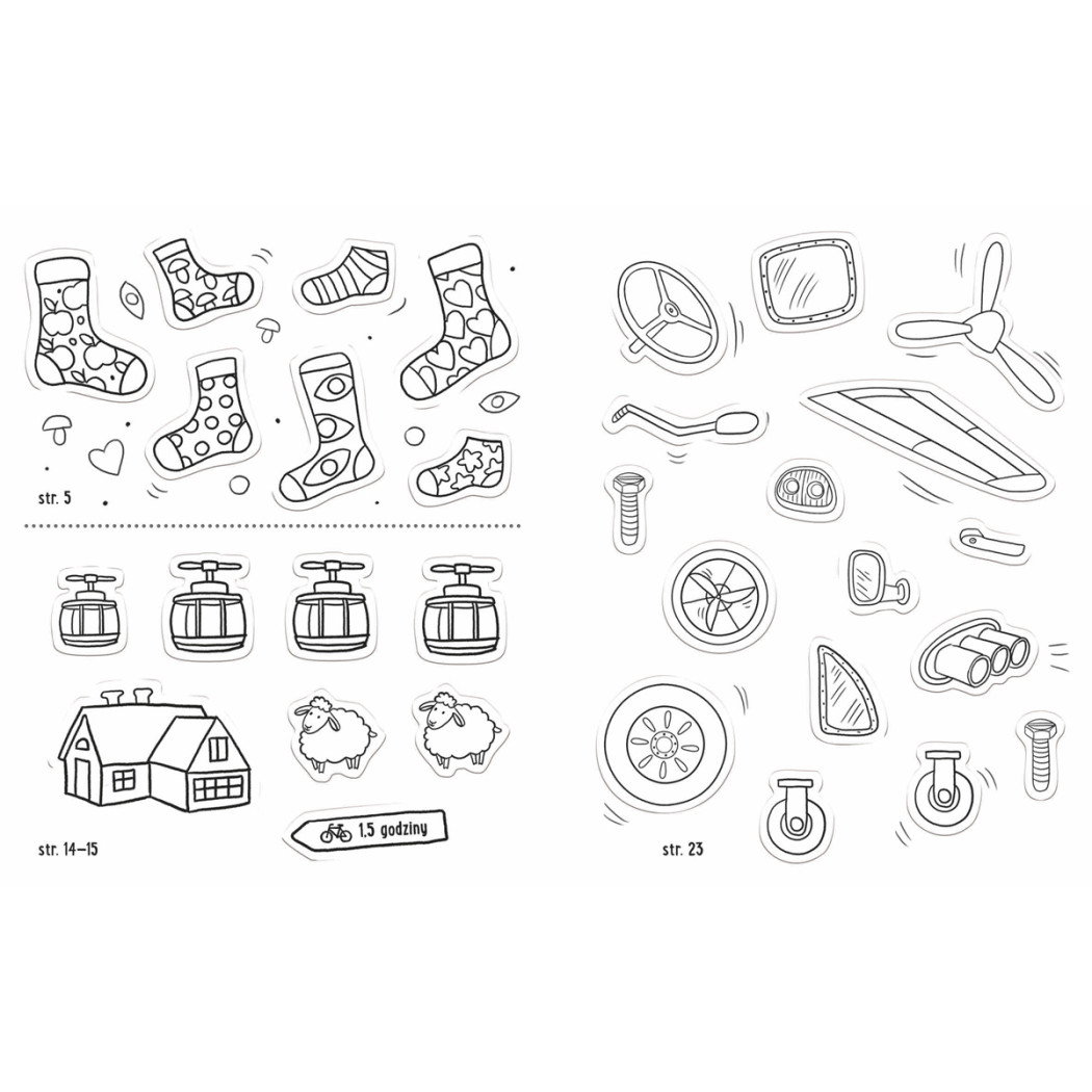 Zabawy z Felusiem i Guciem: W Podróży - Kreatywny Zeszyt z Naklejkami - Katarzyna Kozłowska - Nasza Księgarnia