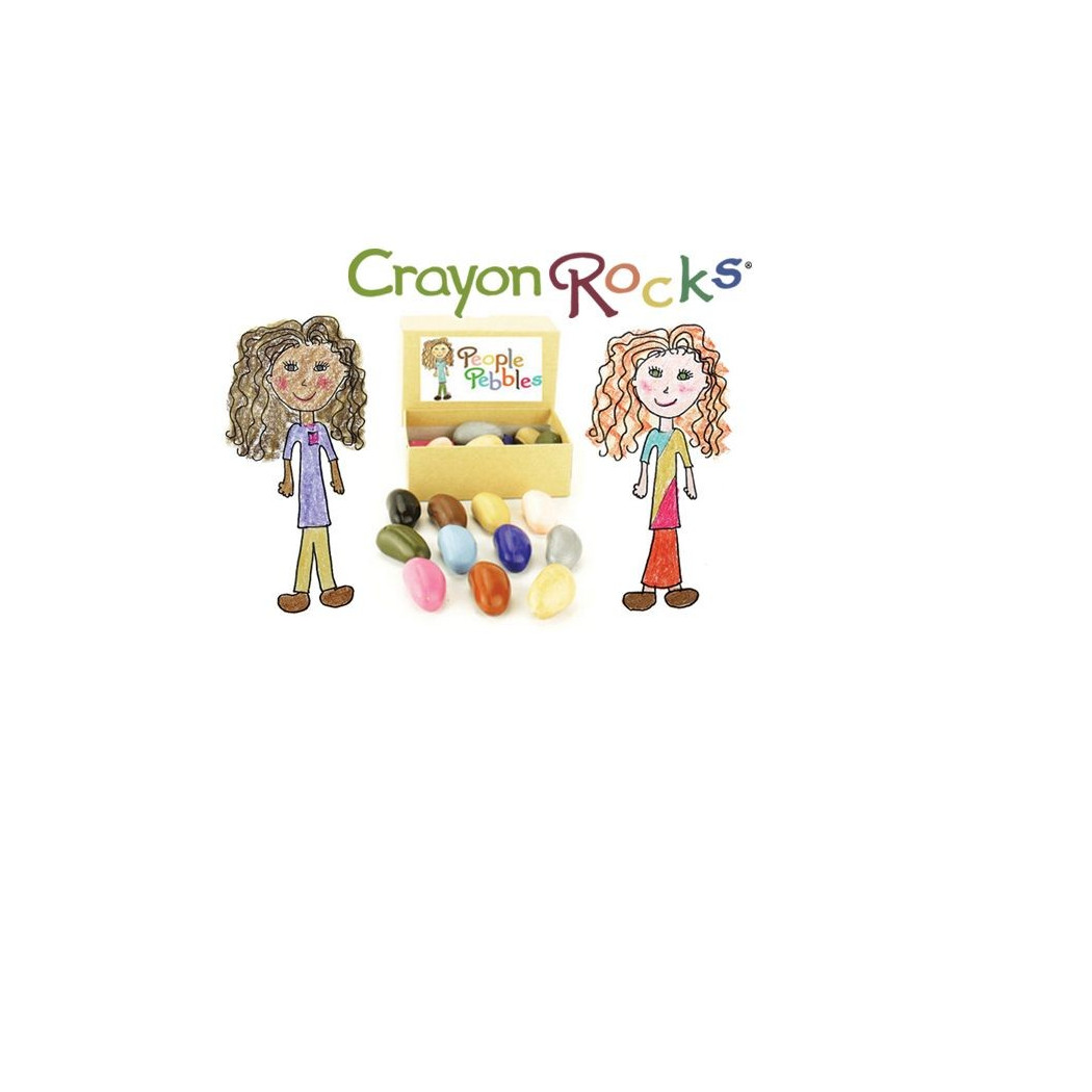 Crayon Rocks People Pebbles - kredki stożkowe kamyki - 12 sztuk w kartoniku