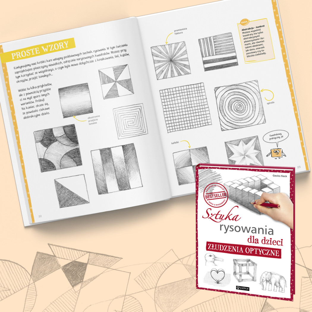 Sztuka Rysowania dla Dzieci - Złudzenia Optyczne - Wydawnictwo Publicat