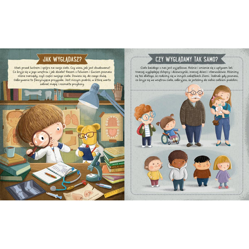 Feluś i Gucio odkrywają... Ciało człowieka - Katarzyna Kozłowska - Nasza Księgarnia