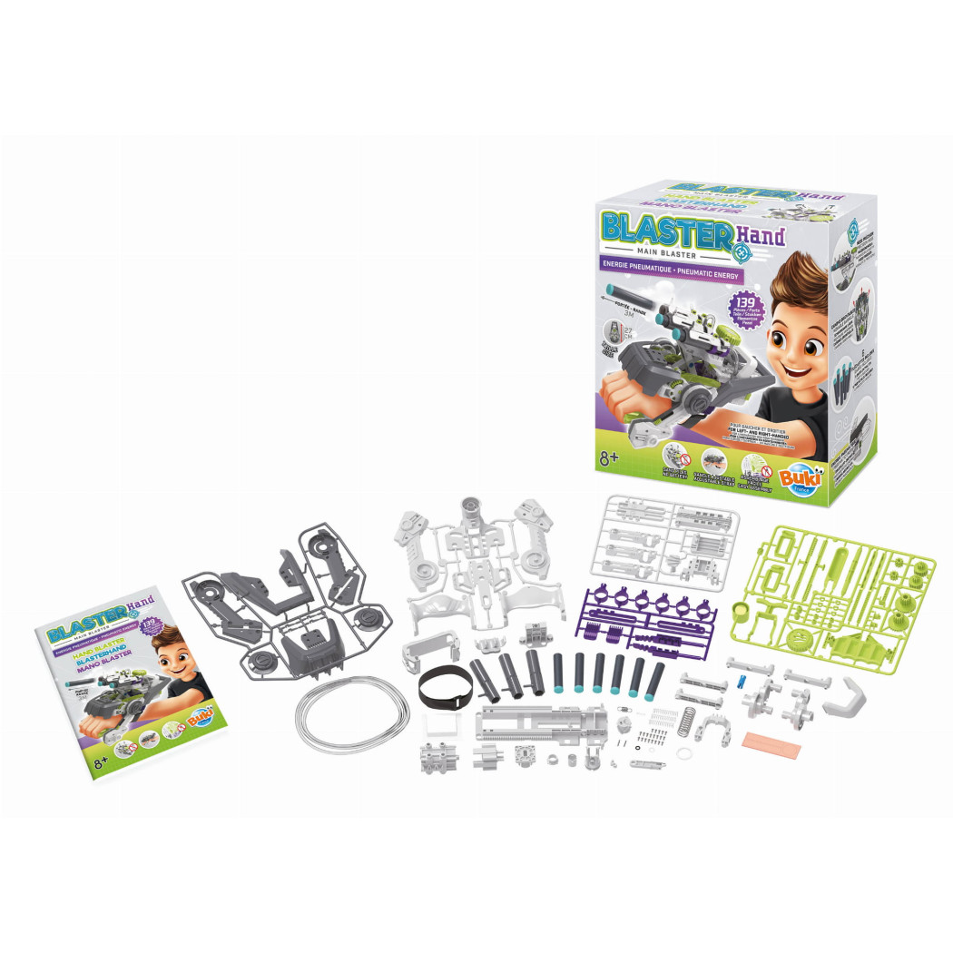 BLASTER - Wyrzutnia Rzutek Piankowych Pneumatyczna na Rękę - BUKI