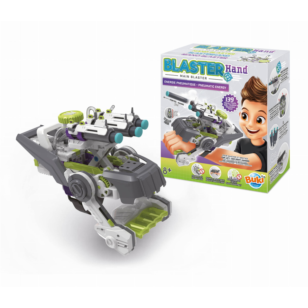 BLASTER - Wyrzutnia Rzutek Piankowych Pneumatyczna na Rękę - BUKI