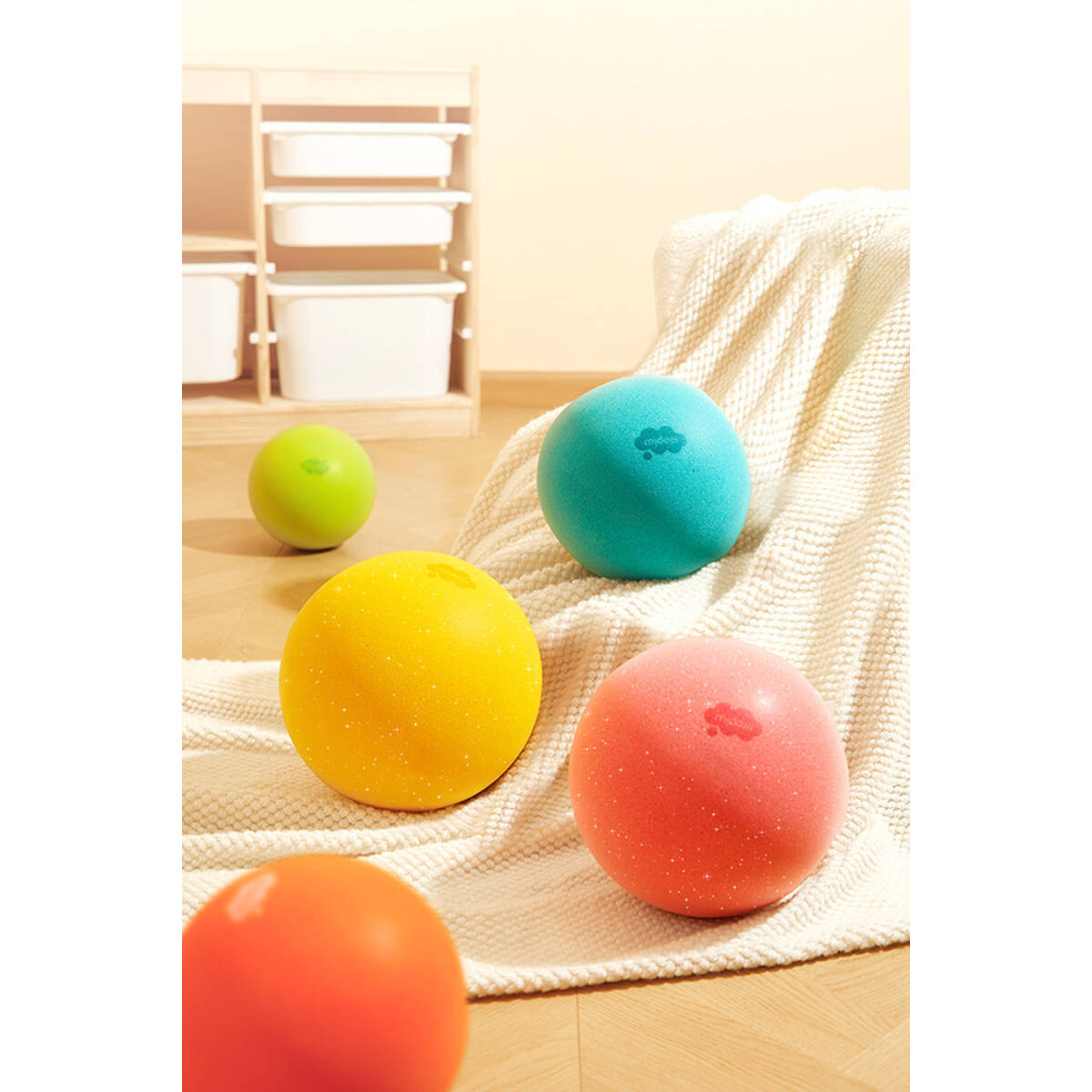 Turkusowa Cicha Puszysta Piłka - Mideer