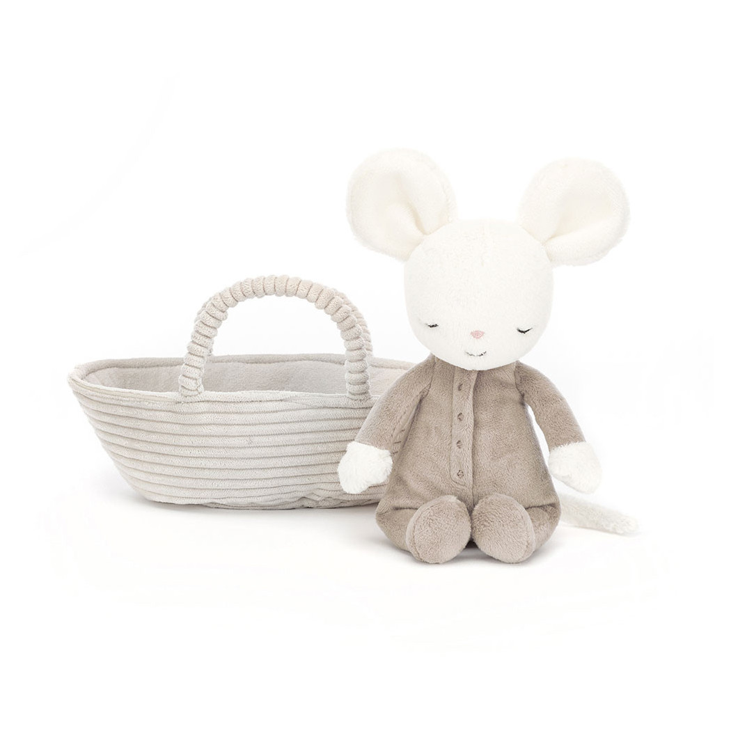 Myszka w Koszyczku 19 cm - Maskotka Przytulanka - JellyCat