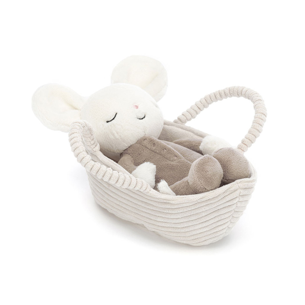 Myszka w Koszyczku 19 cm - Maskotka Przytulanka - JellyCat