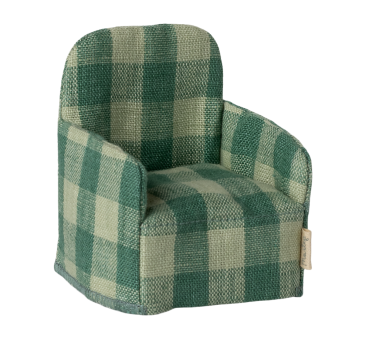 Zielony Fotel w Kratę - Chair Mouse Green -...
