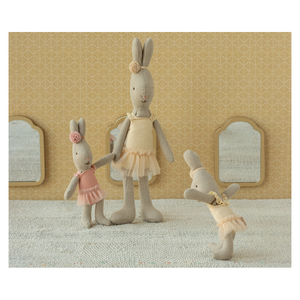 WYPRZEDAŻ Króliczek w Kremowym Stroju Baletnicy 14 cm - Rabbit size micro - Maileg