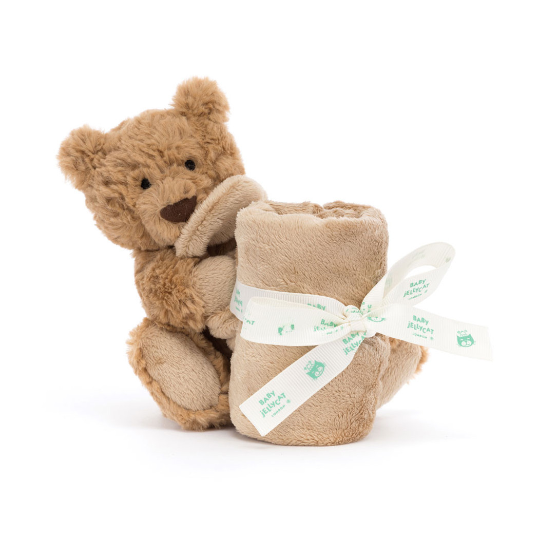 Miś Bartłomiej z Kocykiem - Szmatka Przytulanka Ciumkadełko - 34 cm x 34 cm - Maskotka Przytulanka - JellyCat