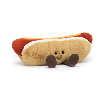 Wesoły Hot Dog 11 cm - Maskotka Przytulanka -...