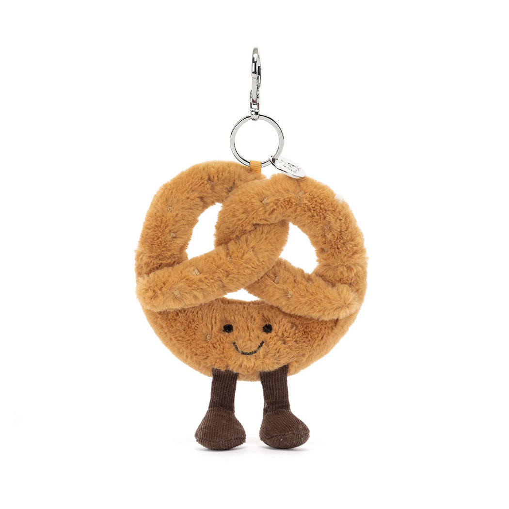 Uśmiechnięty Precel Breloczek - Pluszowa Zabawka 17 cm - Maskotka Przytulanka Brelok - JellyCat