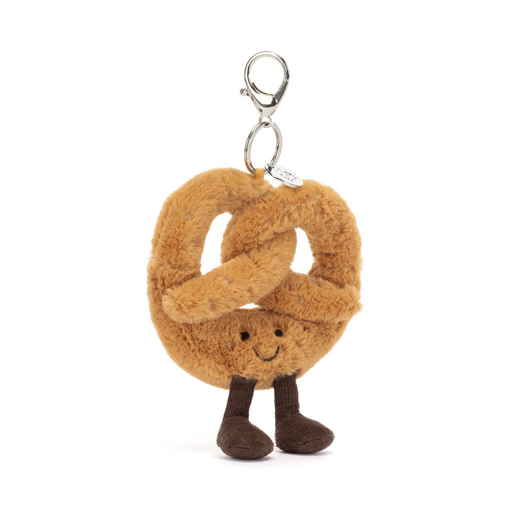 Uśmiechnięty Precel Breloczek - Pluszowa Zabawka 17 cm - Maskotka Przytulanka Brelok - JellyCat