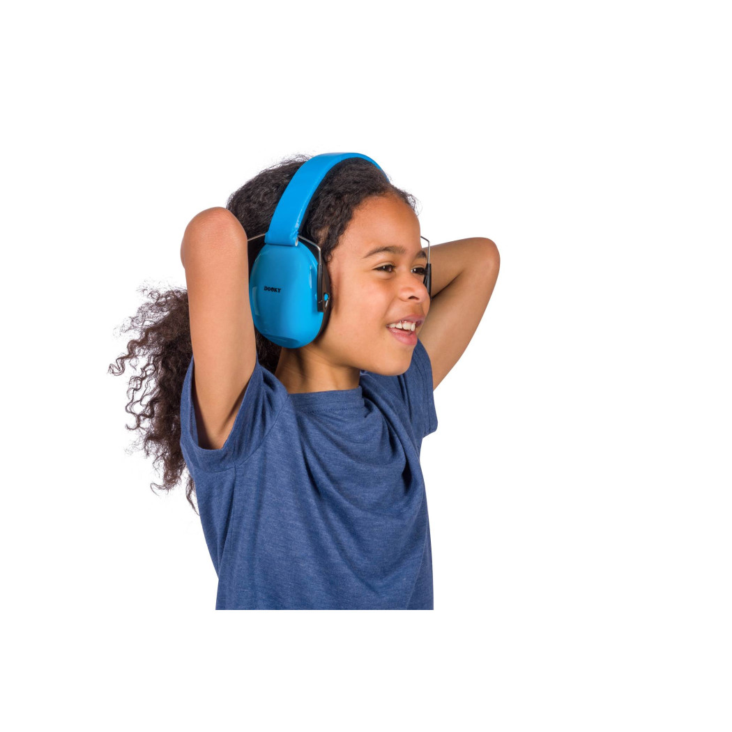 Niebieskie Słuchawki Ochronne Junior - Rozmiar 5-16 lat - Dooky
