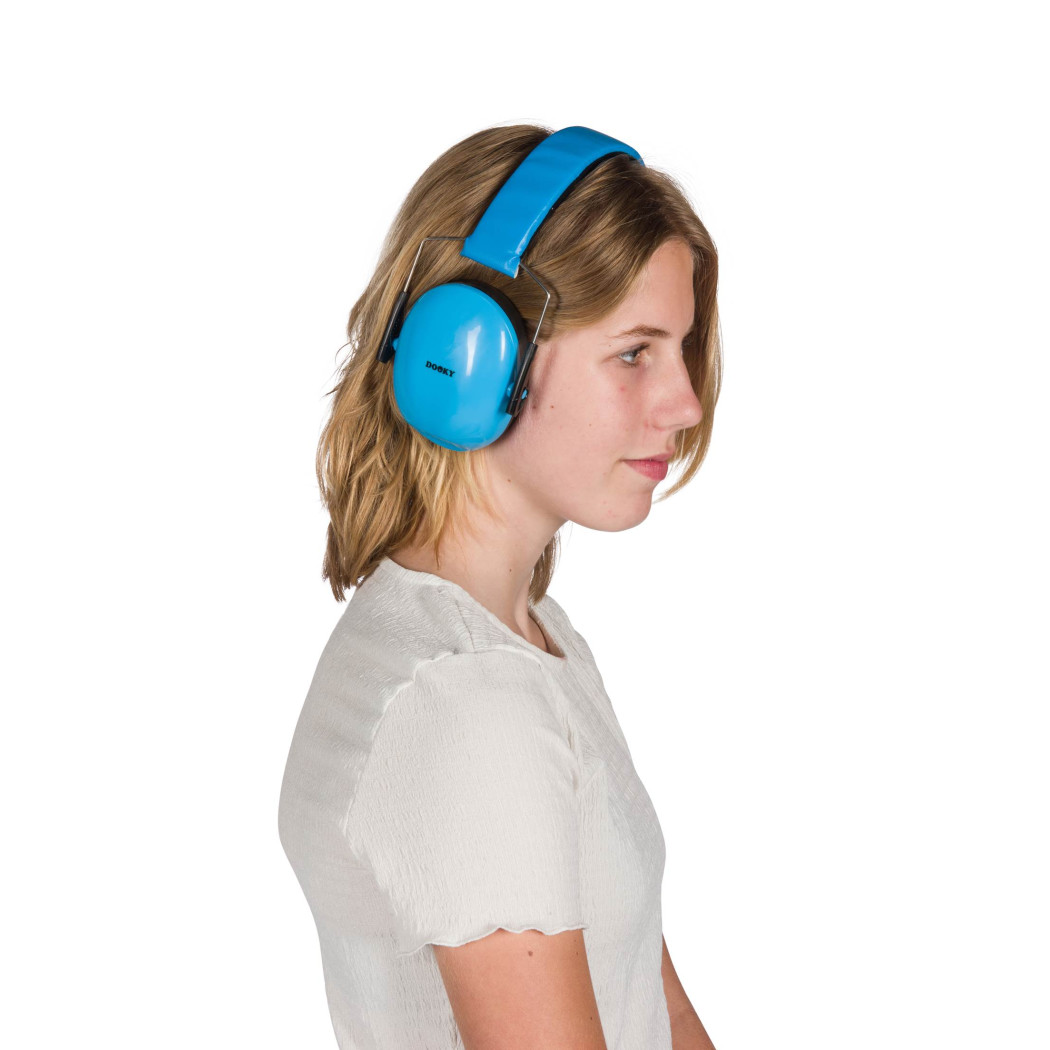Niebieskie Słuchawki Ochronne Junior - Rozmiar 5-16 lat - Dooky
