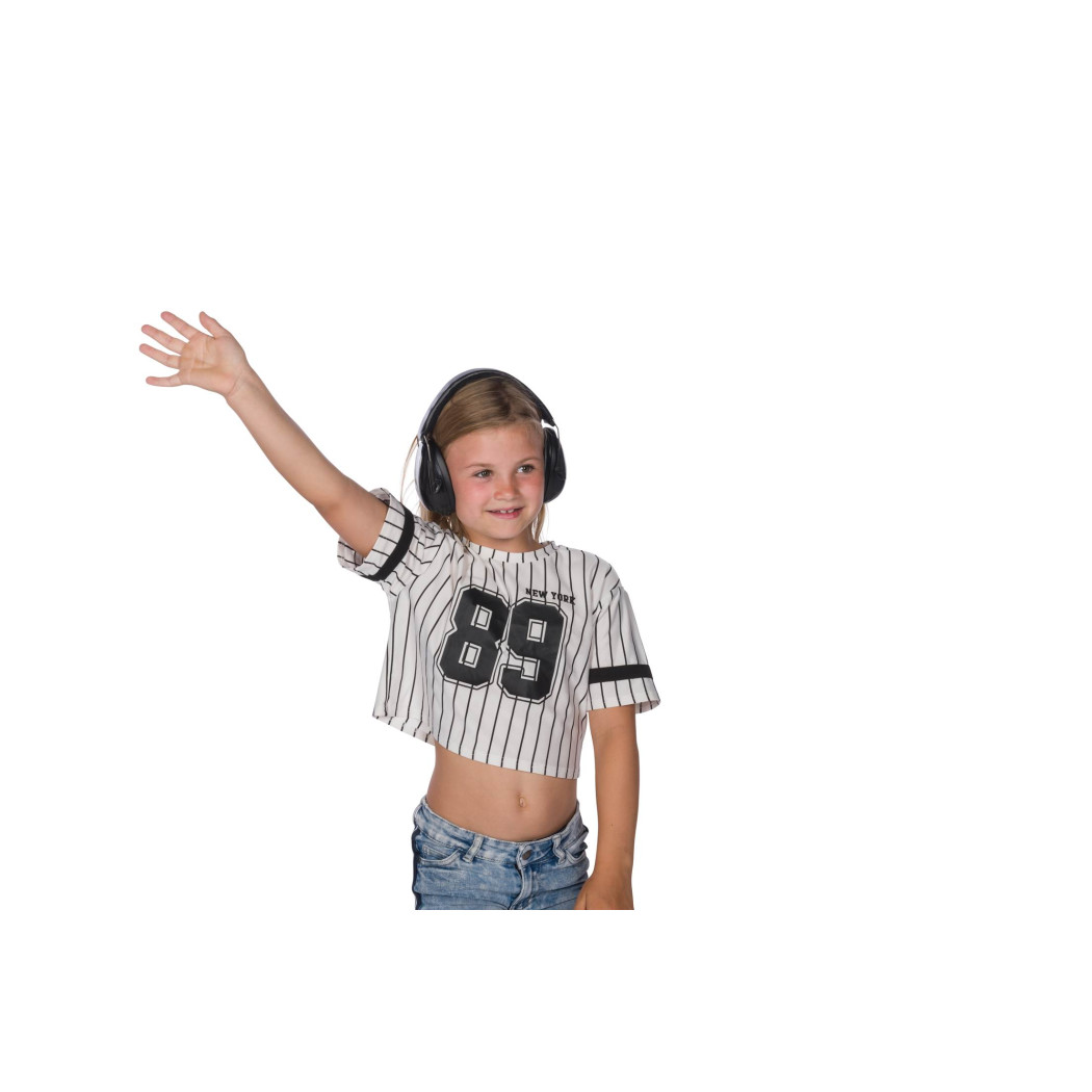 Czarne Słuchawki Ochronne Junior - Rozmiar 5-16 lat - Dooky