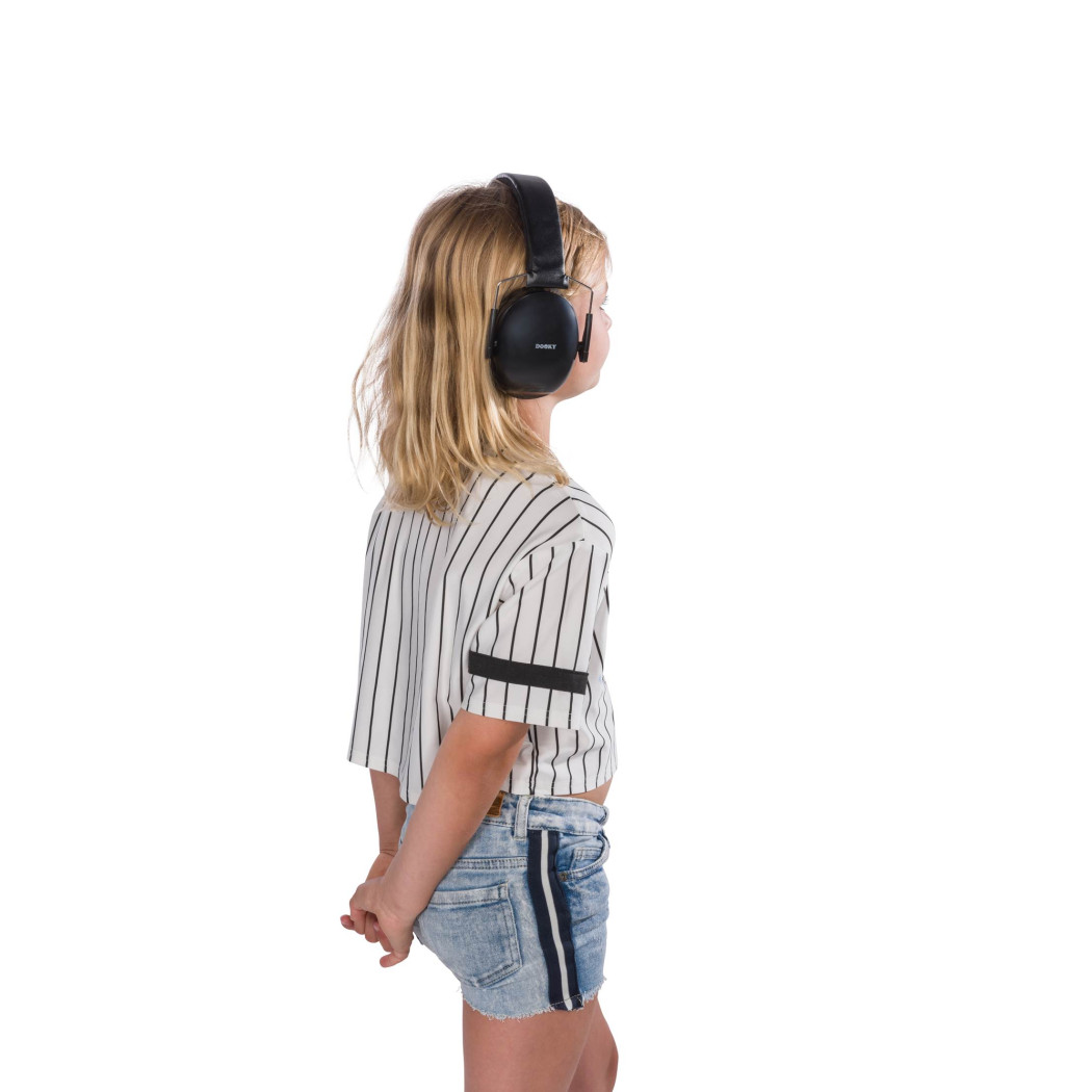 Czarne Słuchawki Ochronne Junior - Rozmiar 5-16 lat - Dooky