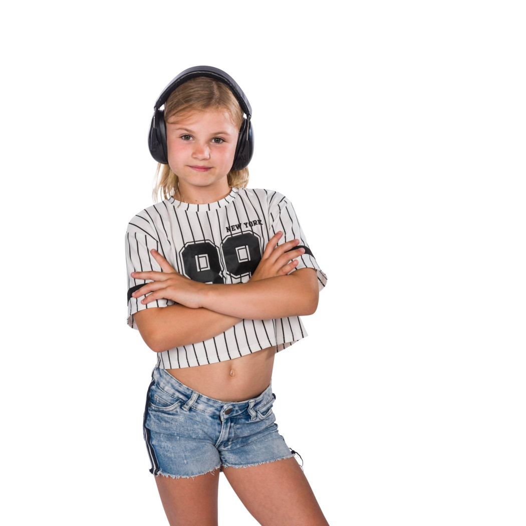 Czarne Słuchawki Ochronne Junior - Rozmiar 5-16 lat - Dooky