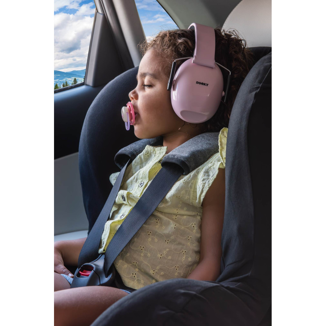 Różowe Słuchawki Ochronne Junior - Rozmiar 5-16 lat - Dooky