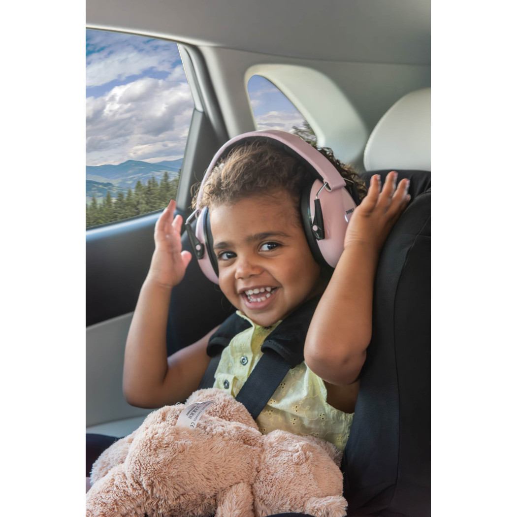 Różowe Słuchawki Ochronne Junior - Rozmiar 5-16 lat - Dooky