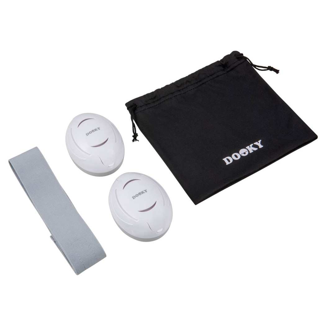 Białe Słuchawki Ochronne Baby - Rozmiar 0-3 lat - Dooky