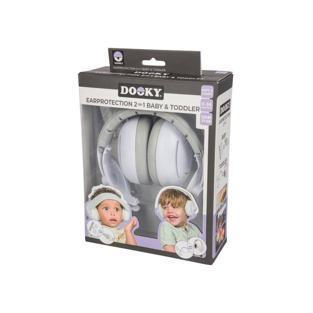 Słuchawki Ochronne 2w1 - Baby & Junior 0-12 lat - Dooky
