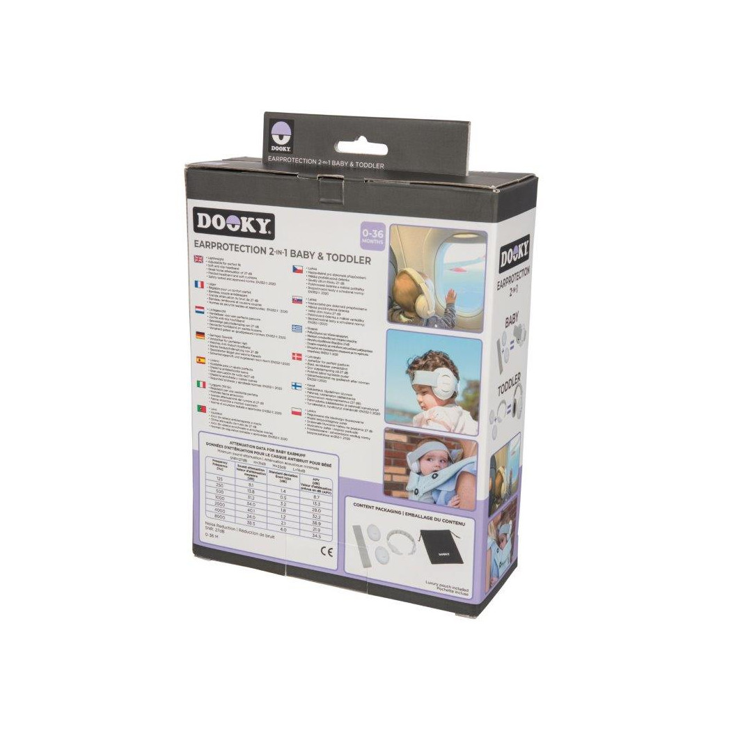 Słuchawki Ochronne 2w1 - Baby & Junior 0-12 lat - Dooky