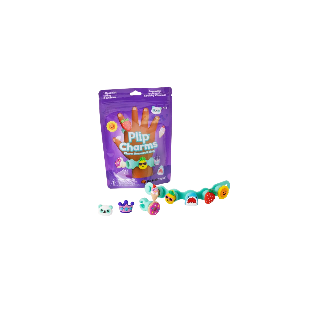 Turkusowa Biżuteria Plip Charms - Bransoletka, Pierścionek i 8 Charmsów - Fat Brain Toys