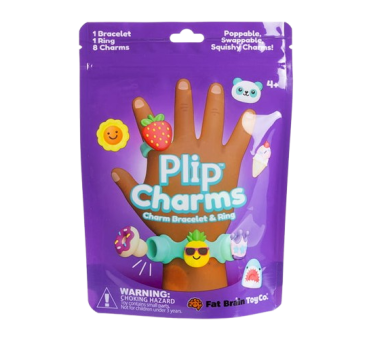 Turkusowa Biżuteria Plip Charms - Bransoletka, Pierścionek i 8 Charmsów - Fat Brain Toys