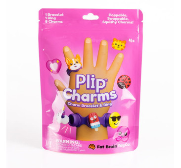 Fioletowa Biżuteria Plip Charms - Bransoletka, Pierścionek i 8 Charmsów - Fat Brain Toys