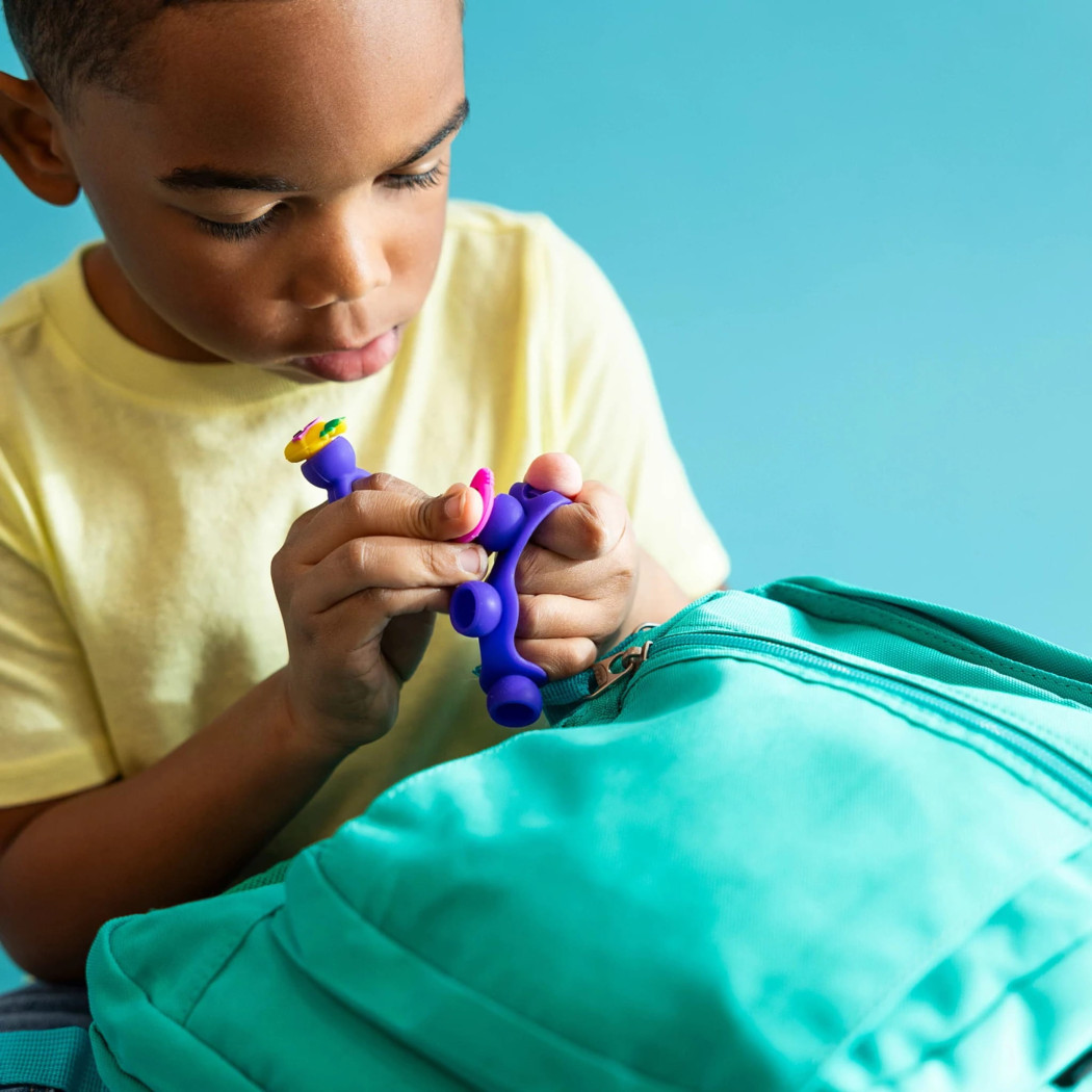 Fioletowa Biżuteria Plip Charms - Bransoletka, Pierścionek i 8 Charmsów - Fat Brain Toys