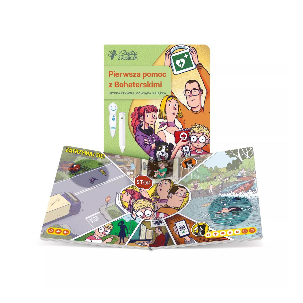 Książka Pierwsza Pomoc z Bohaterskimi - Czytaj z Albikiem - Albi