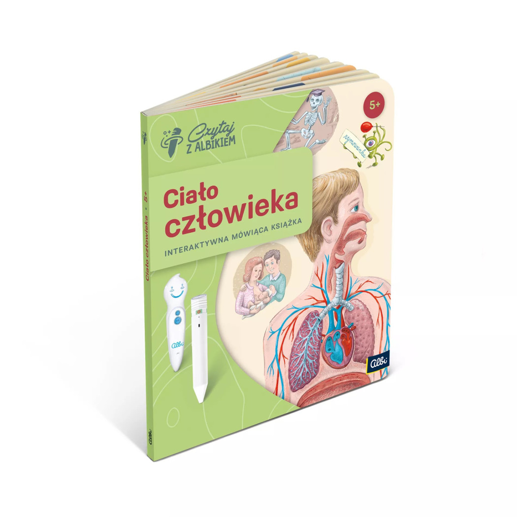 Zestaw Ciało Człowieka - Mówiące Pióro z Książką - Czytaj z Albikiem - Albi