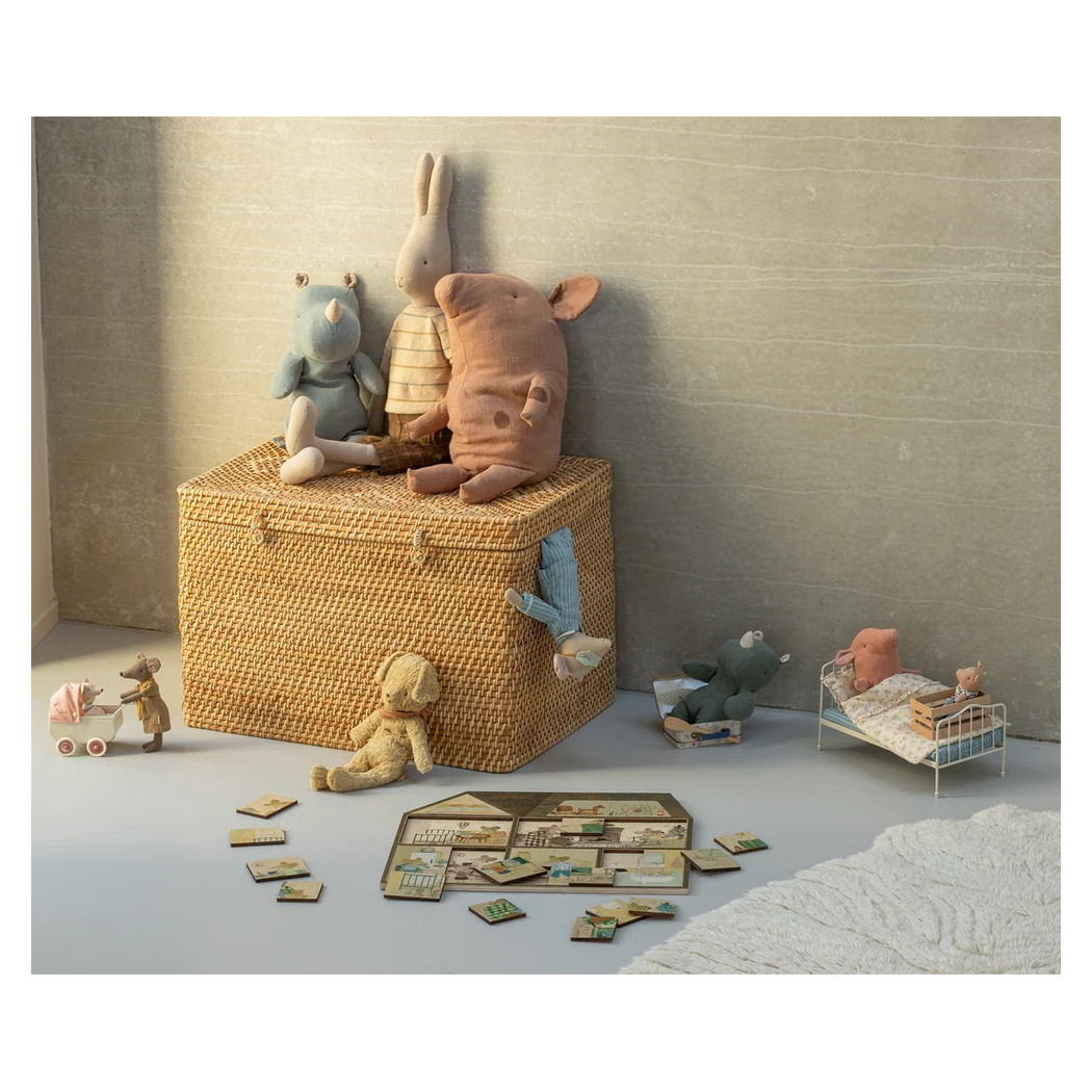 WYPRZEDAŻ Drewniana Układanka/Puzzle Farmhouse 31 elementów - Maileg