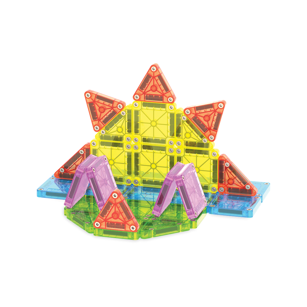 microMAGS XL 55 - Podróżne Klocki Magnetyczne 55 elementów - Magna-Tiles